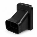 Black 100mm x 65mm AC trunking wall hole cover trade carton