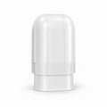 White 75mm x 65mm AC trunking wall cover