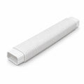 White 100mm x 65mm flexible AC trunking duct trade carton