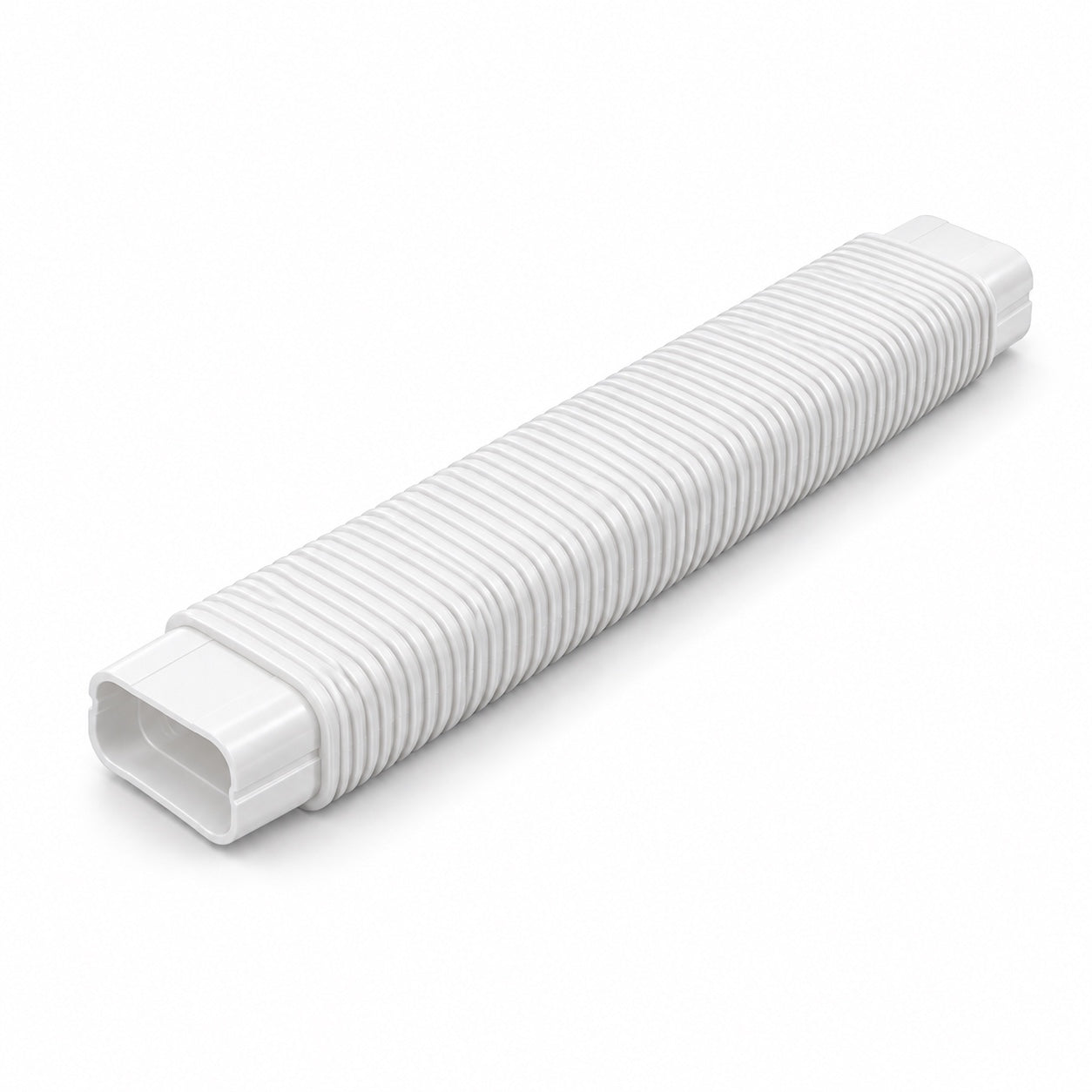 White 75mm x 65mm flexible AC trunking duct trade carton