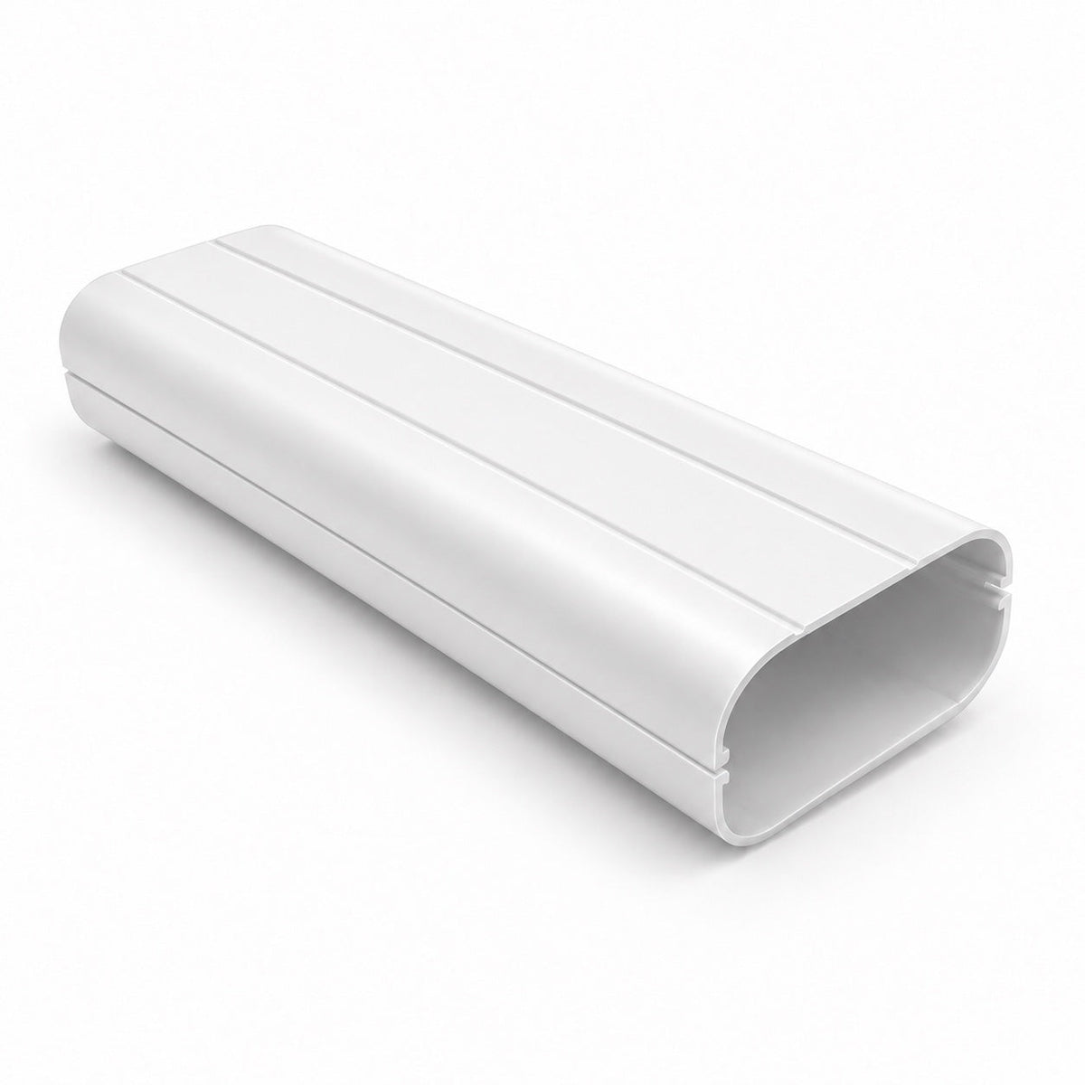 White 100mm x 65mm AC trunking straight duct trade carton